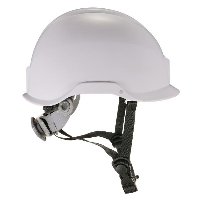 Profile view of type 2 safety helmet class E
