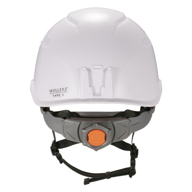 Back view of type 2 safety helmet with led light class C