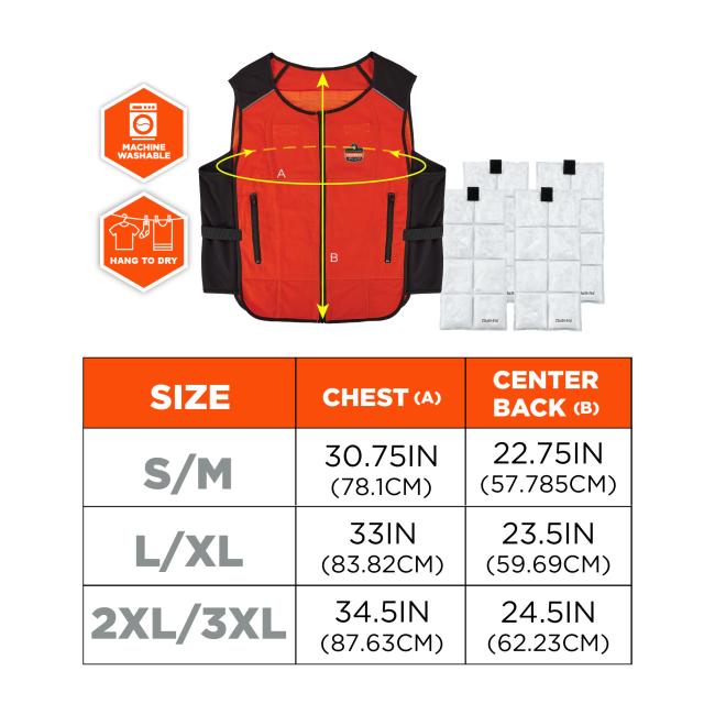 Lightweight Phase Change Cooling Vest with Ice Packs | Ergodyne