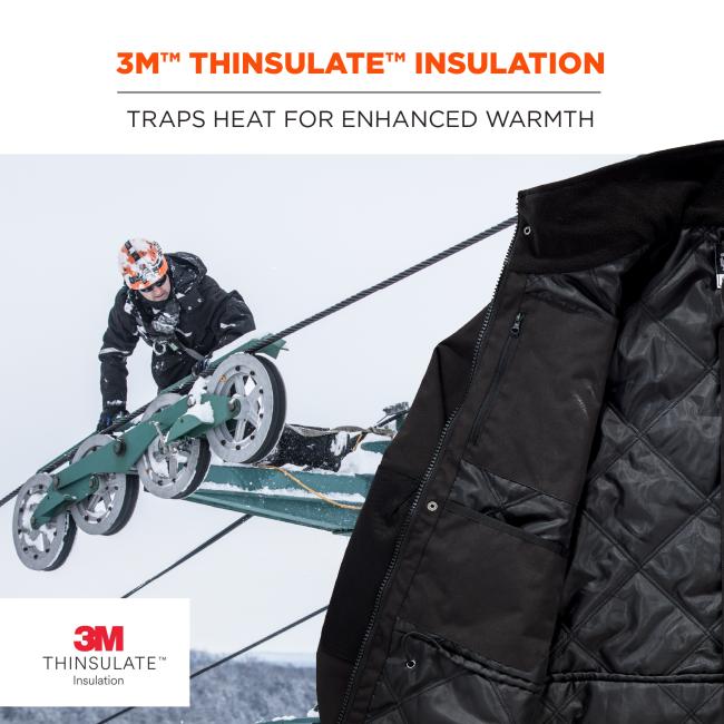 3M Thinsulate Insulation: Traps heat for enhanced warmth.