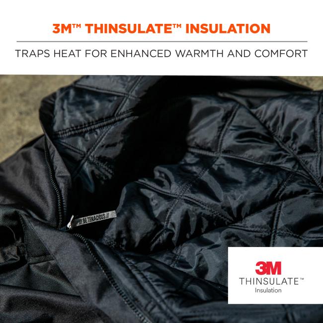 3M Thinsulate Insulation: Traps heat for enhanced warmth and comfort