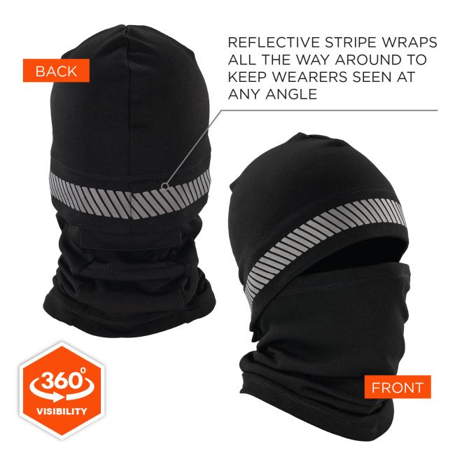 Reflective Stripe: Reflective stripe wraps all the way around to keep wearers visible from any angle, providing 360° visibility.