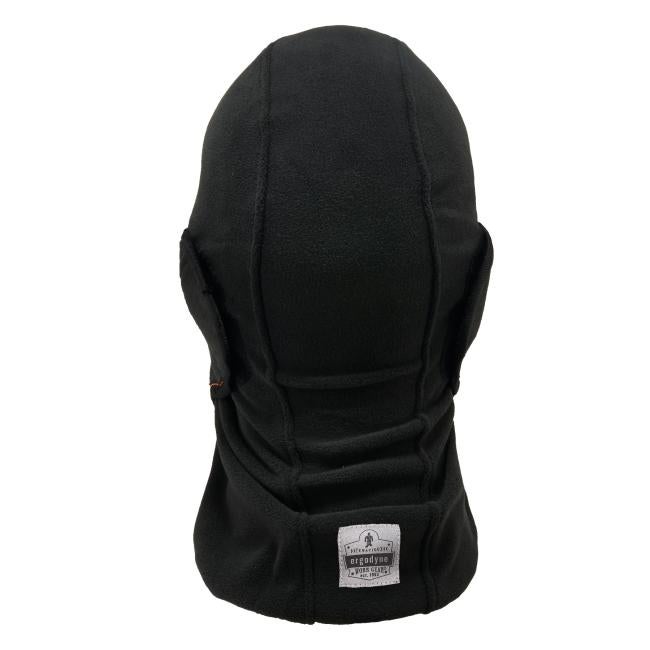 Back of black extreme cold balaclava face mask