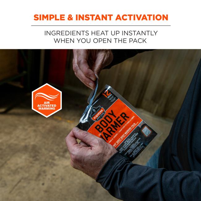 Simple and instant activation: ingredients heat up instantly when you open the pack