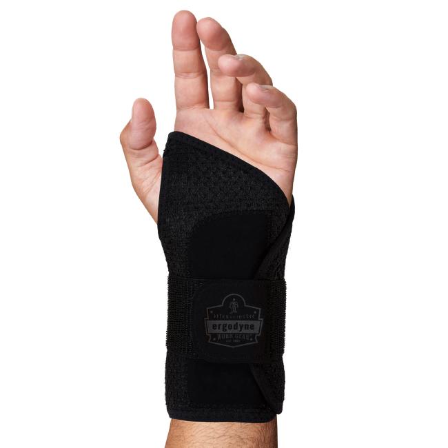 Palm view of wrist brace support 