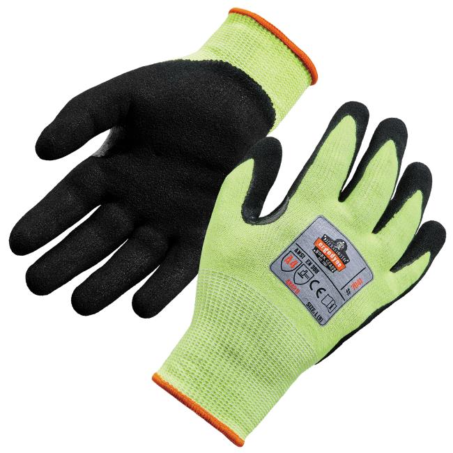 ProFlex 7041 Hi-Vis Nitrile Coated Cut-Resistant Gloves - ANSI