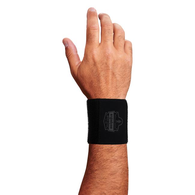 Dorsal view of wrist wrap support