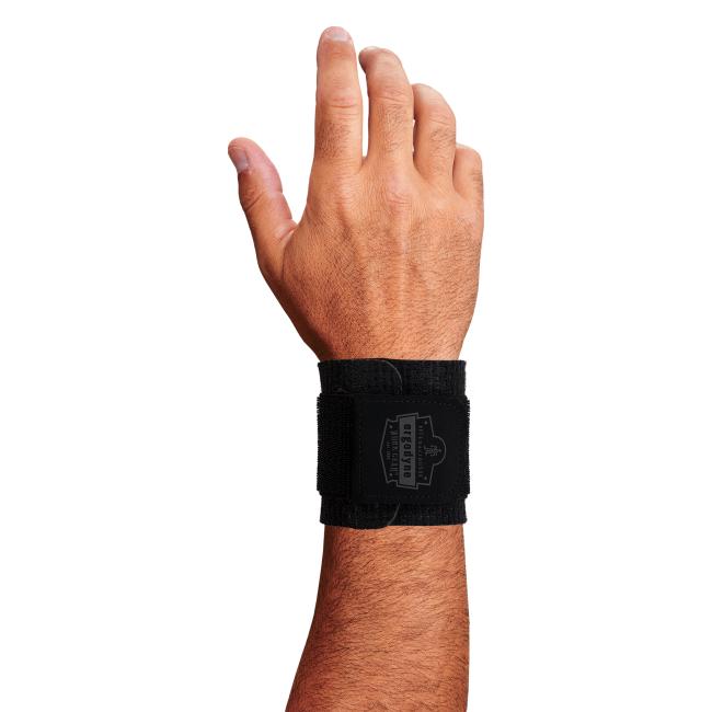 Dorsal view of wrist wrap support