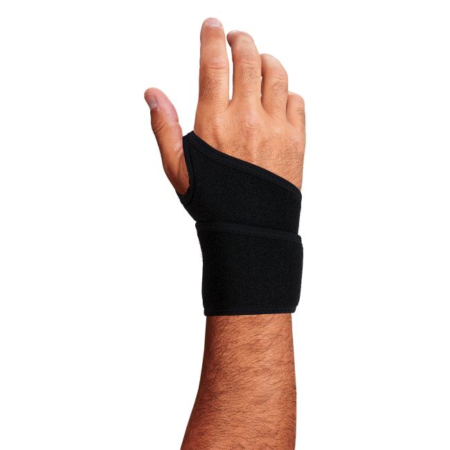 Alternative dorsal view of wrist wrap support