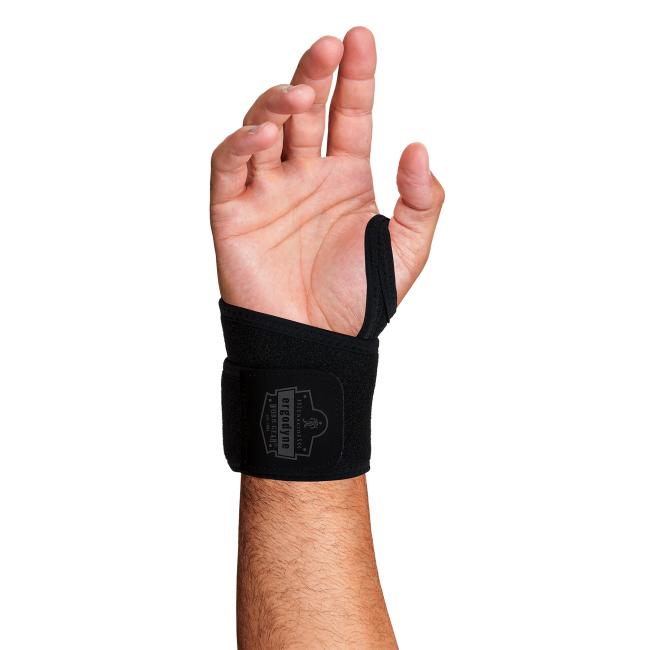 Alternative palm view of wrist wrap support