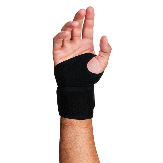 Palm view of wrist wrap support