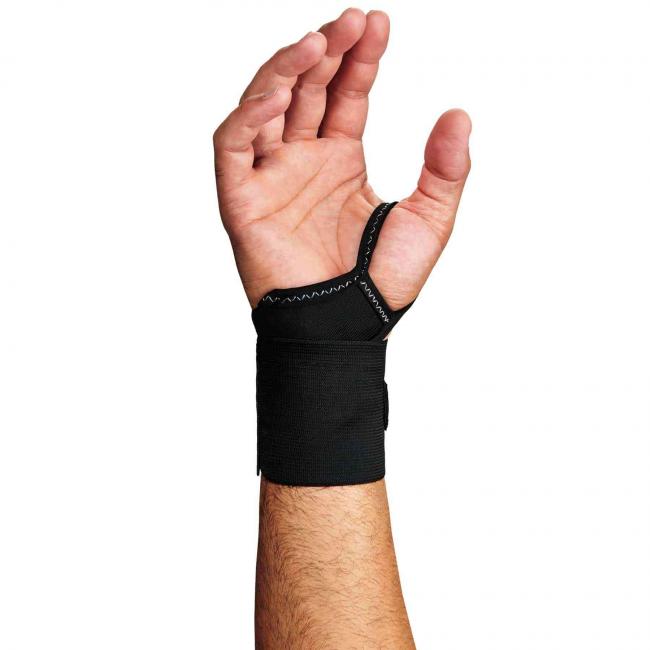 420 S/M Black Wrist Wrap w/Thumb Loop image 2