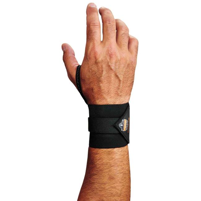 420 S/M Black Wrist Wrap w/Thumb Loop image 1