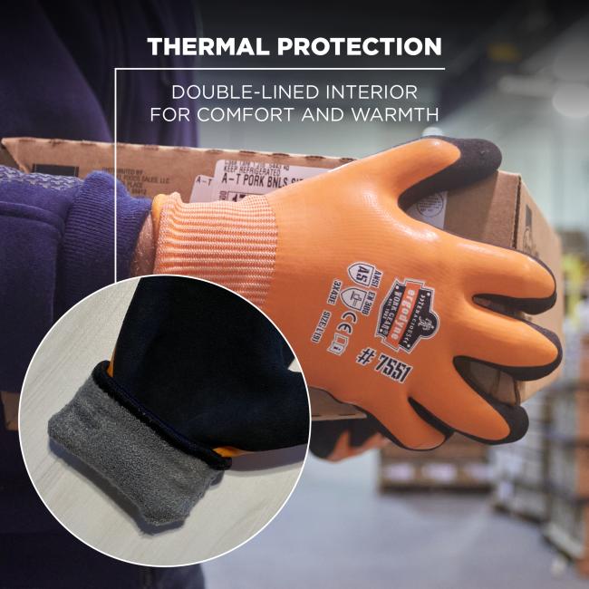 Coated Waterproof Winter Work Gloves - ANSI/ISEA 105-2016 Cut