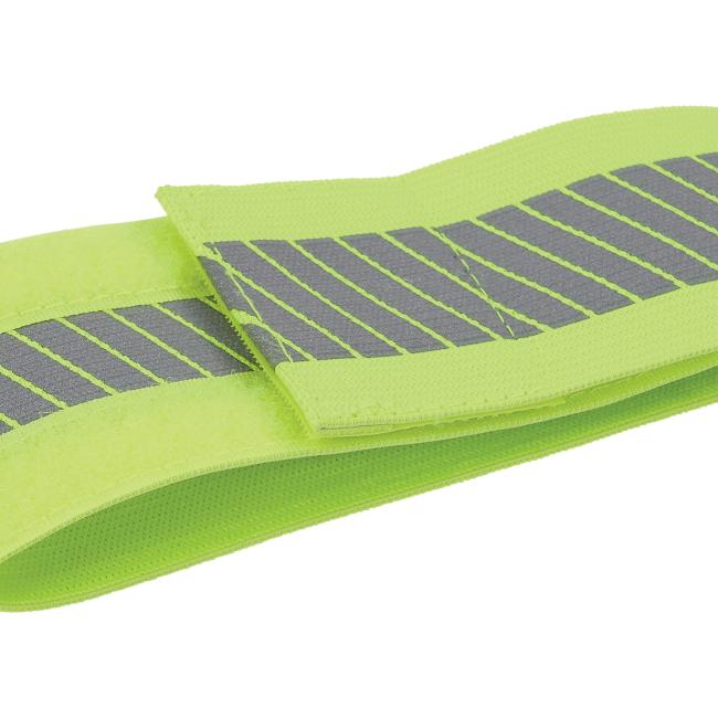 Attachment detail of lime hi vis arm band