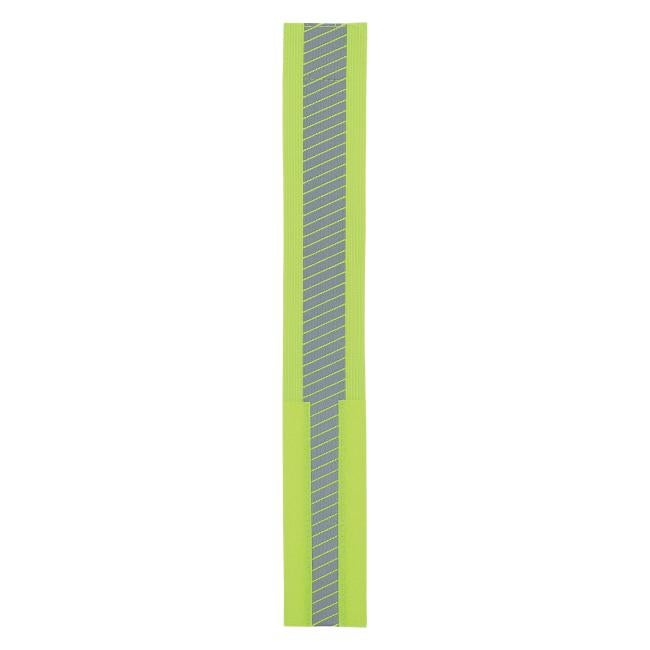 Lime hi vis arm band laid flat