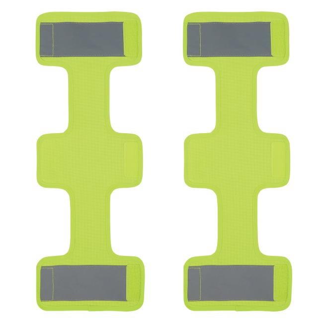 2-pack of lime hi vis seatbelt covers