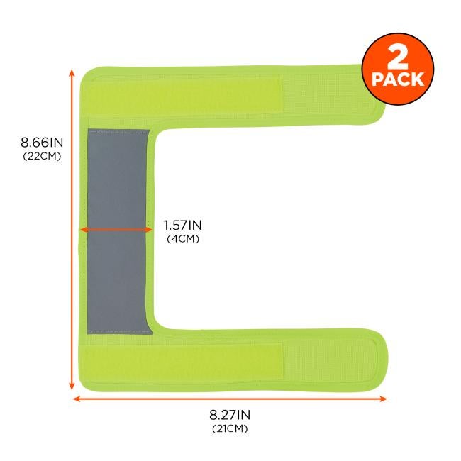 Each strap cover measures 8.66IN (22CM) in height and 8.27IN (21CM) in width, with a 1.57IN (4CM) reflective strip. The product comes as a 2-pack for convenient use on both sides of a harness or backpack.