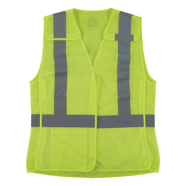 Front of lime class 2 women's breakaway hi-vis vest