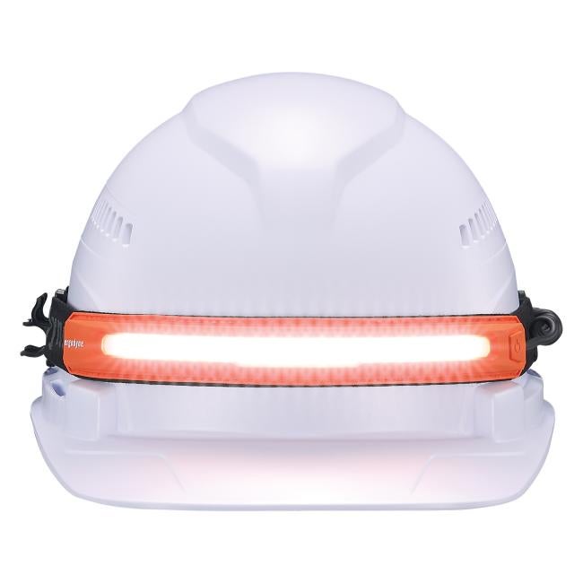 Front view of widebeam headlamp strap wide light setting