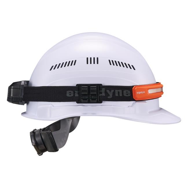 Profile view of widebeam headlamp strap