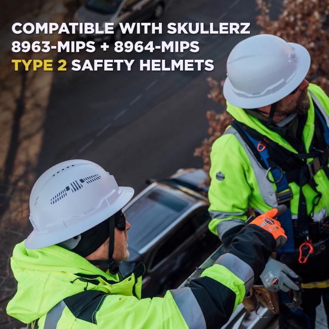 Compatible with Skullerz 8973-MIPS and 8964-MIPS Type 2 Safety Helmets