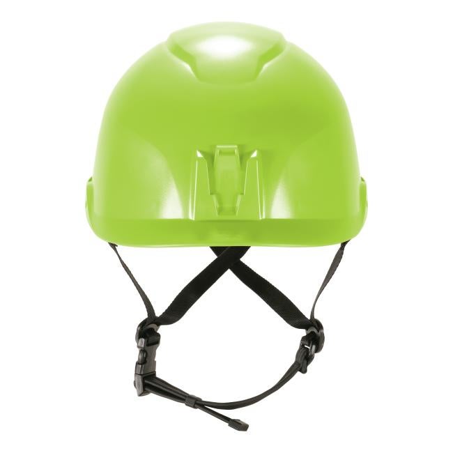 front view of lime type 2 safety helmet