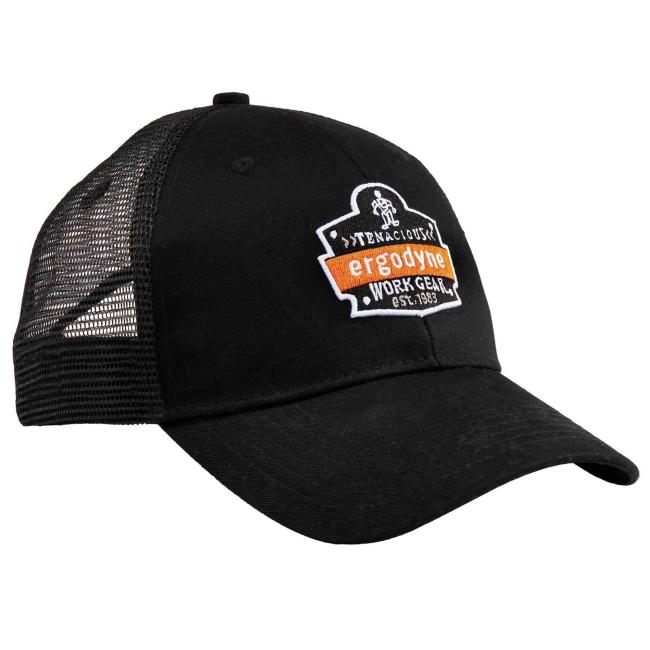 SNAP-CAP Black Master Brand Snapback Hat with Mesh Back image 1