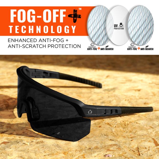 Fog off plus technology: enhances anti-fog and anti-scratch protection