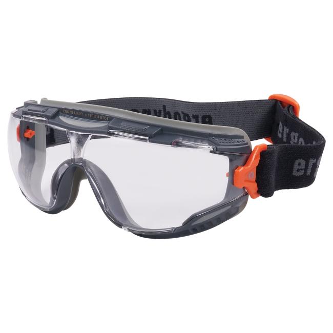Arkyn safety goggles with elastic strap clear lens front