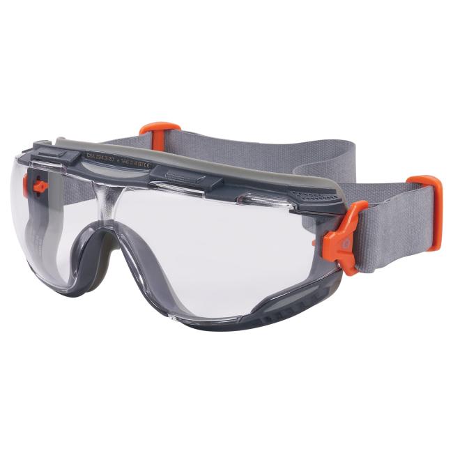 Arkyn safety goggles with slilcone strap clear lens front
