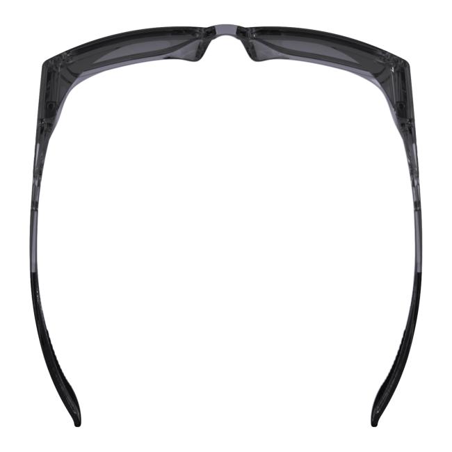 Overhead view of smoke sixten safety glasses