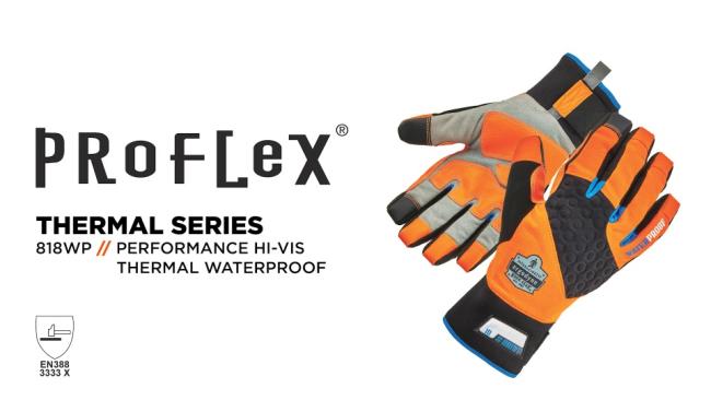 Portwest Unisex Aqua-Seal Pro Glove Orange/Blue Various Size A726 
