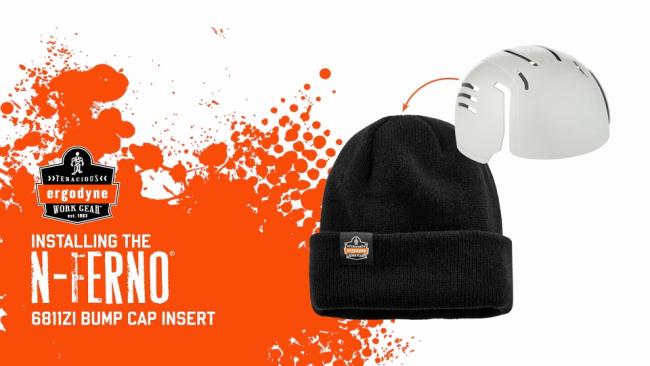 Rib Knit Beanie Hat with Bump Cap Insert | Ergodyne