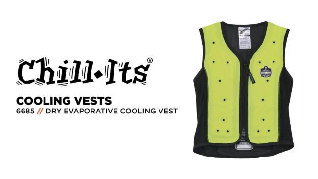 Dry Evaporative Cooling Vest with Zipper | Ergodyne