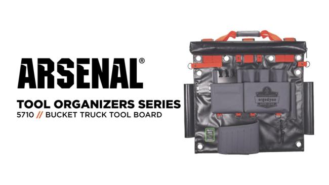 Bucket Truck Tool Board with Locking Aerial Bucket Hooks Kit