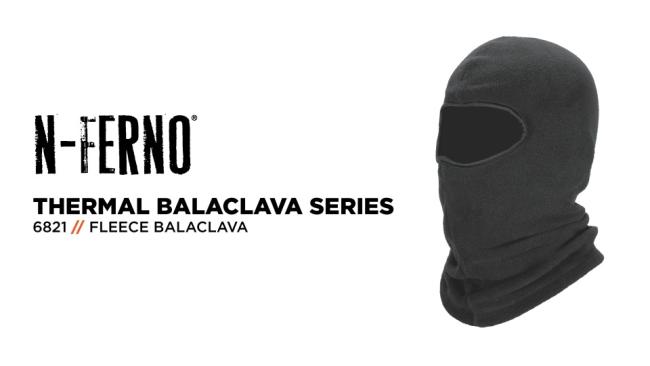 Ergodyne N-Ferno 6828 Modacrylic Blend FR Fleece Balaclava - Black