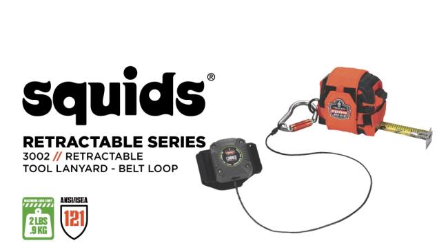 Retractable Tool Lanyard - Belt Loop + Carabiner, 2lbs Retractable Tool Lanyard - Belt Loop + Carabiner, 2lbs