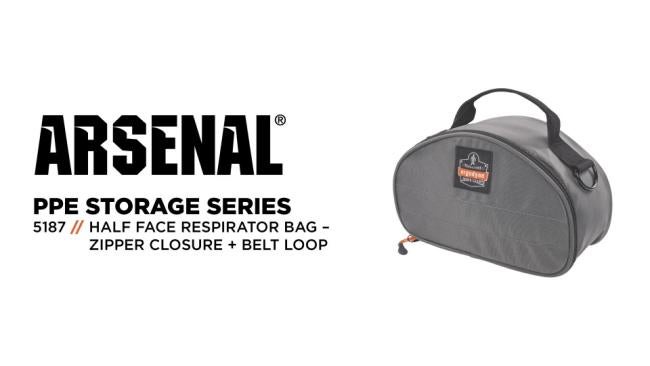 Clamshell Half Respirator Bag - Zipper Closure | Ergodyne