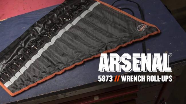 Ergodyne Arsenal 5873 Wrench Roll-Up Pouch, Tall, 14-Pockets, Black Ergodyne Arsenal 5873 Wrench Roll-Up Pouch, Tall, 14-Pockets