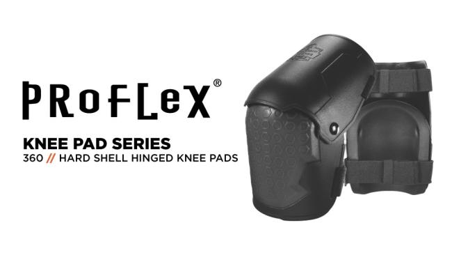 Hard Shell Hinged Knee Pads - Non-Marring Rubber Cap