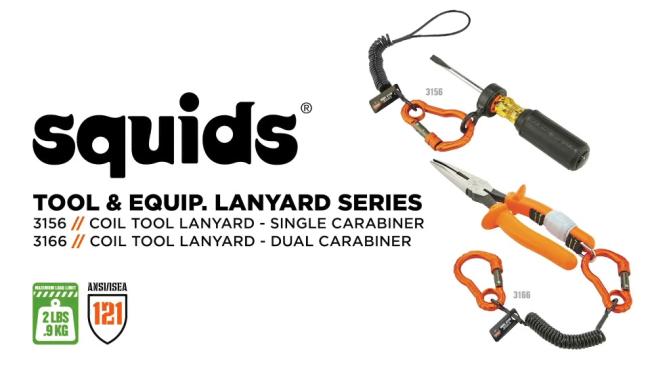 Hard Hat Lanyard, Coil Lanyard Single Carabiner | Ergodyne