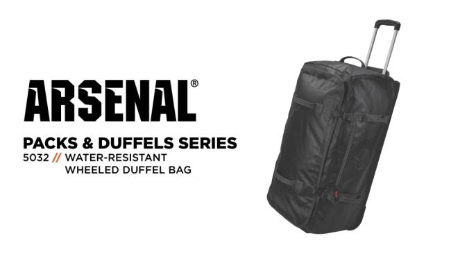 Water Resistant Wheeled Duffel Bag Ergodyne