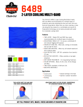 chill its 6489 2 layer cooling multi band spec sheet pdf