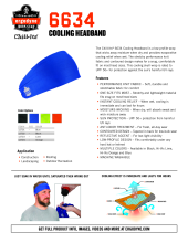chill its 6634 cooling headband spec sheet pdf