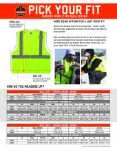 glowear vests dual vs single size sell sheet pdf