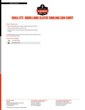 chill its 6689 sun shirt user instructions pdf