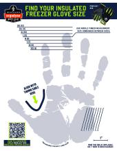 proflex 850 freezer glove size tool pdf
