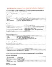 proflex 850 insulated freezer gloves ce declaration of conformity pdf