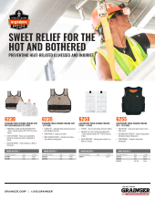 ergodyne Heat Stress Flyer pdf, co-branded with Grainger